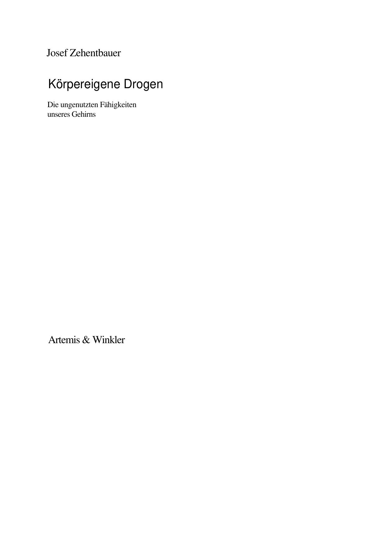 Koerpereigene Drogen