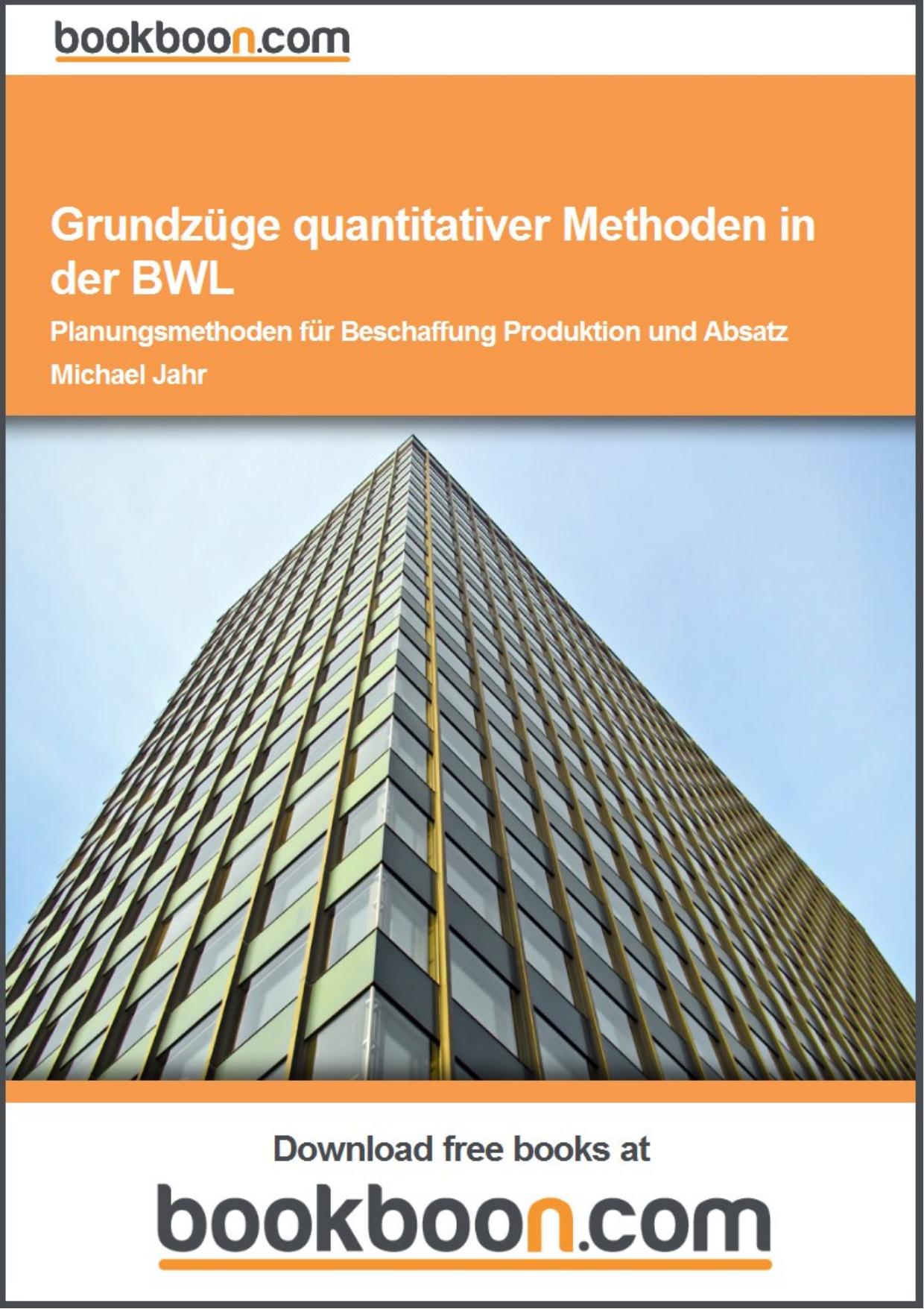 Grundzüge quantitativer Methoden in der BWL