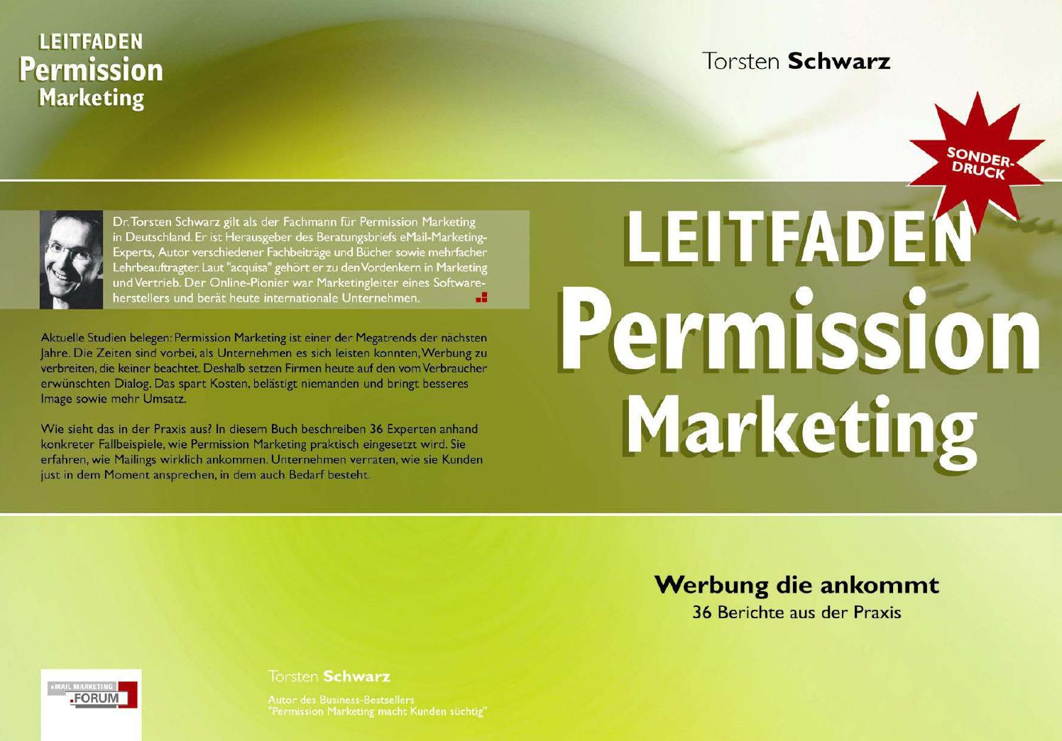 Sonderdruck Leitfaden Permission Marketing