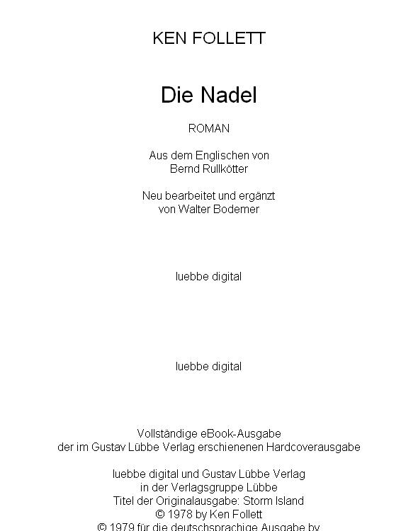 Die Nadel.
