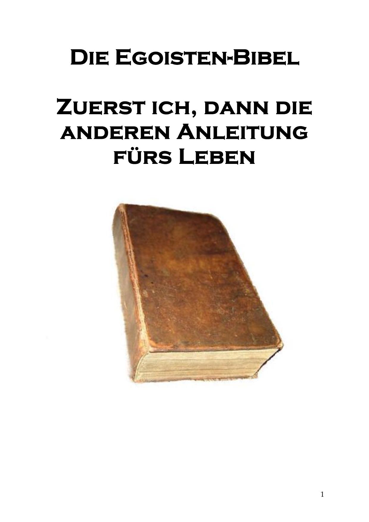 Die Egoisten-Bibel