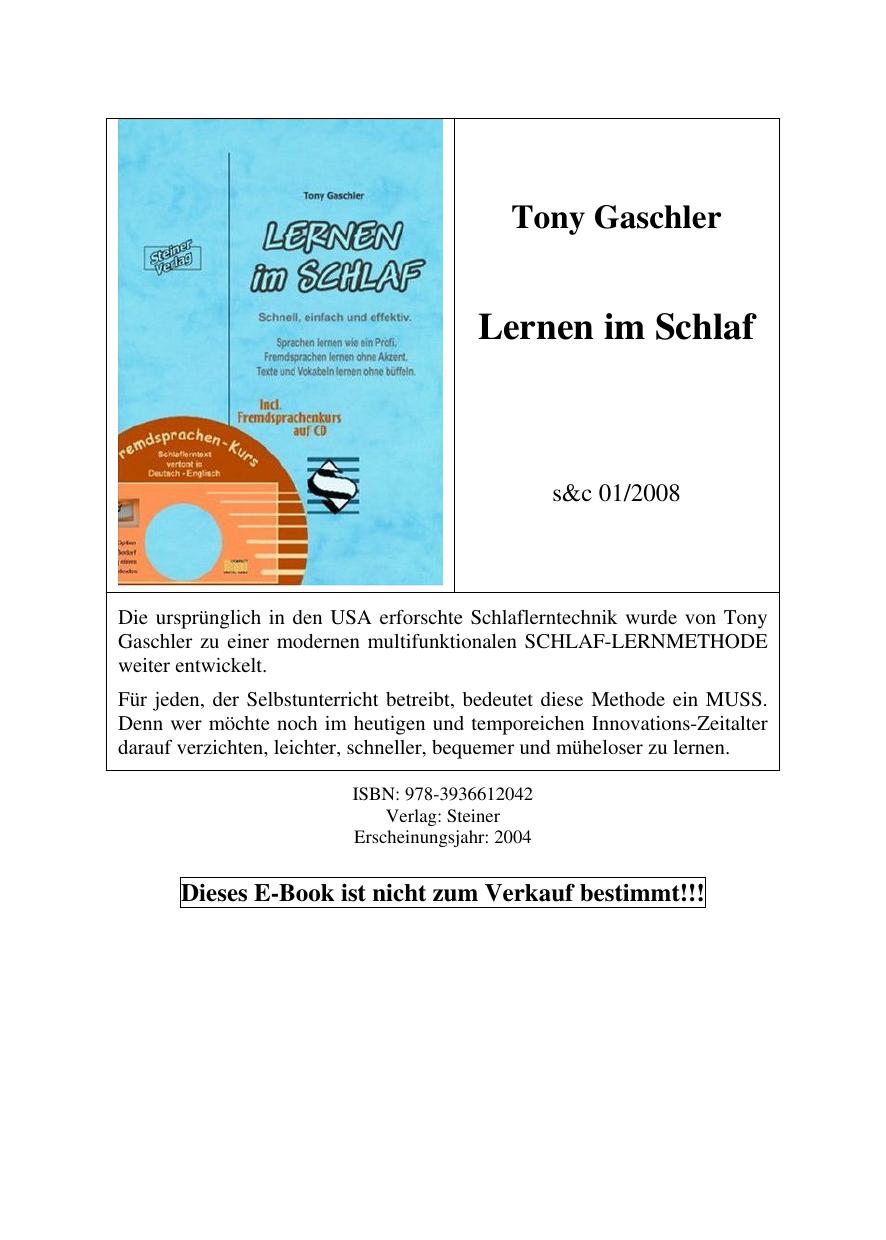 Lernen im Schlaf